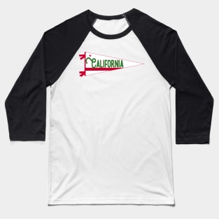 California Flag Pennant Baseball T-Shirt